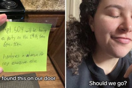 Woman's response to an unusual note from neighbors leads to an unexpected connection